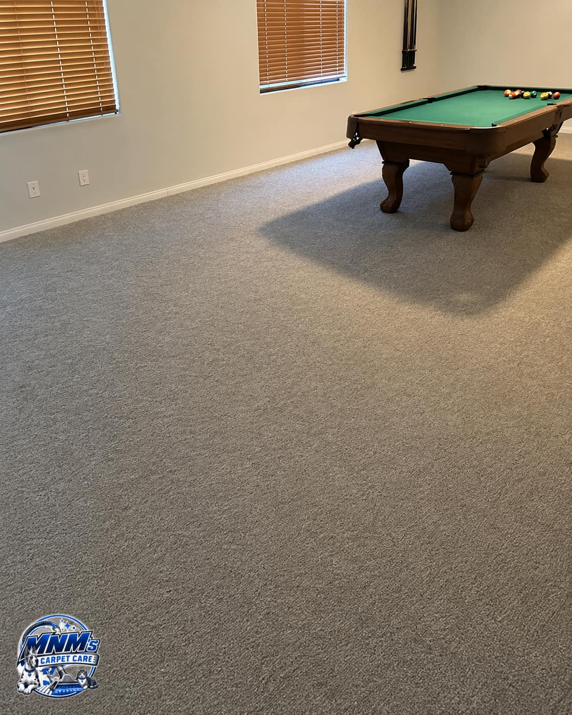 Freshly cleaned carpet in a Las Vegas home